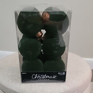 Dark Green Velvet Ornaments From Hobby Lobby